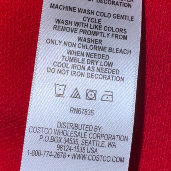 Womens Shirt Size Small Red Nautica Quarter-Zip Pullover Sweatshirt Striped Coll - Picture 6 of 6